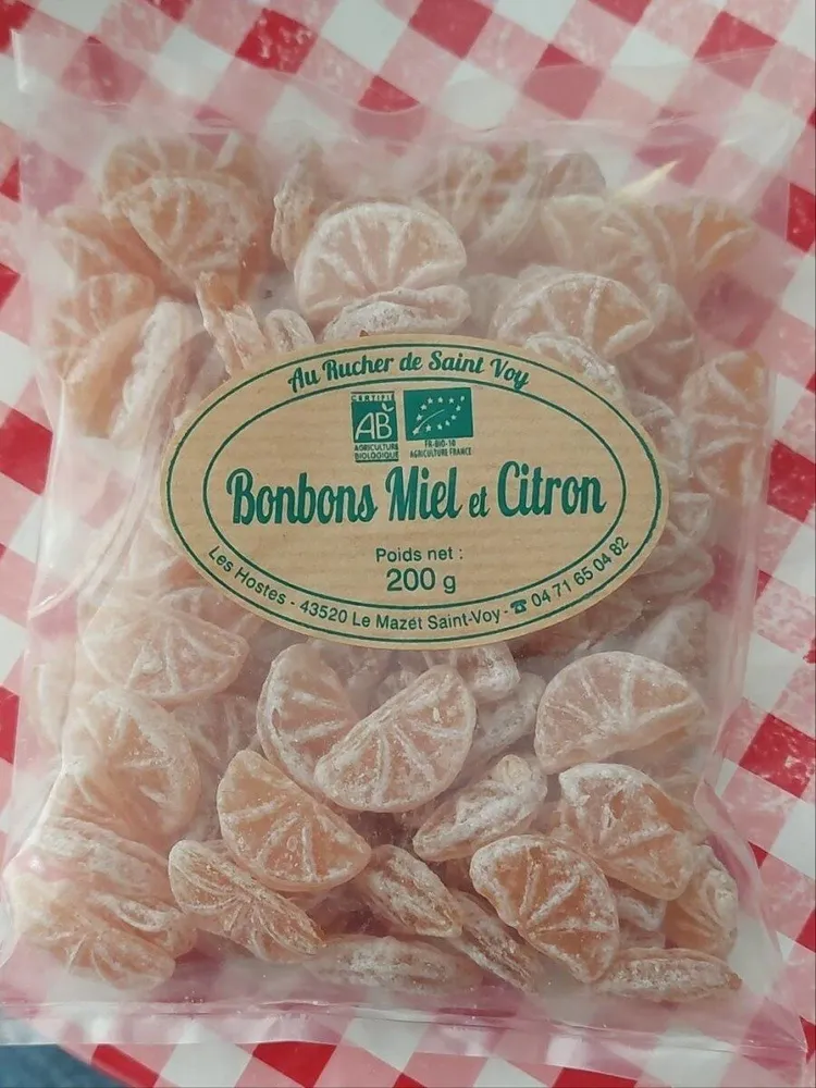 Bonbons Miel et Citron