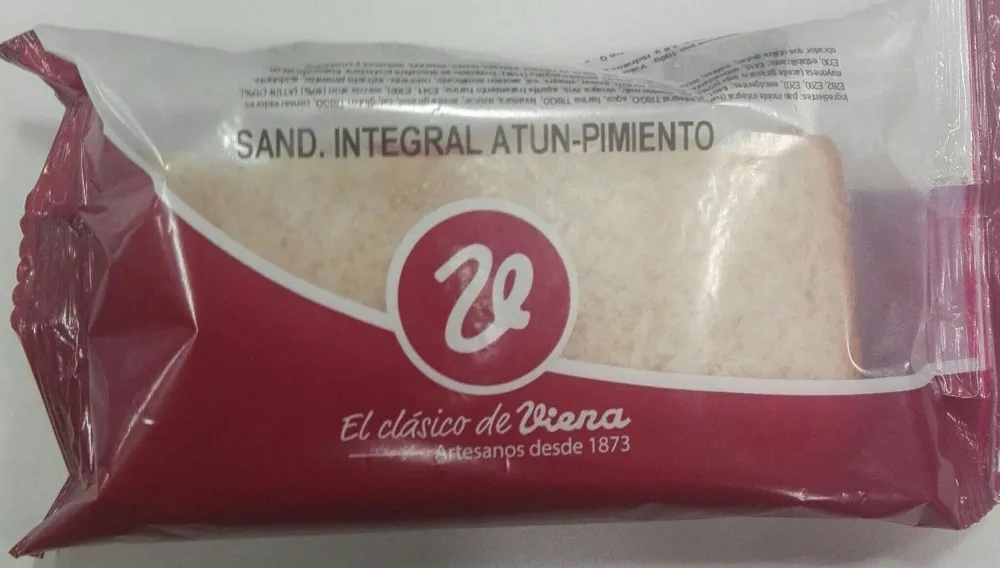 Sand. Integral atun-pimiento