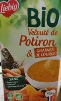 velouté de potiron et graines de courge bio