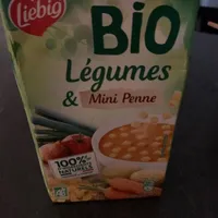 Bio légumes et mini penne