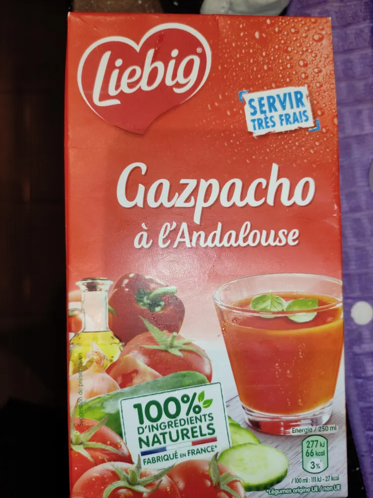 gaspacho à l'andalouse