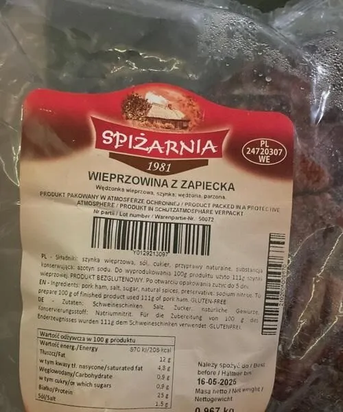 Wieprozowina z zapiecka