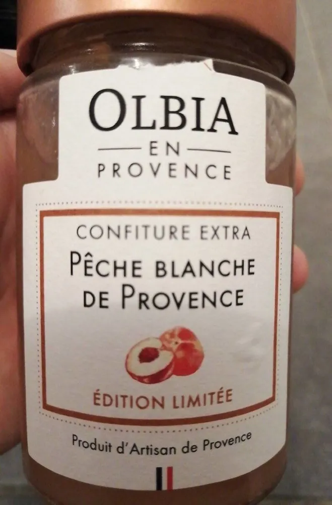 Confiture extra de pêche blanche