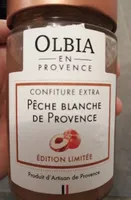 Confiture extra de pêche blanche
