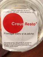 Fromage blanc pêche