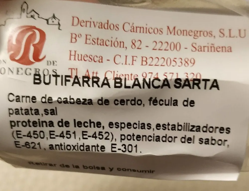 butifarra blanca