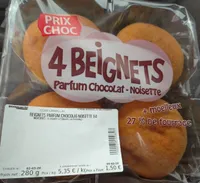 4 Beignets parfum chocolat-noisette *4