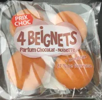 Beignets chocolats noisettes decongelé
