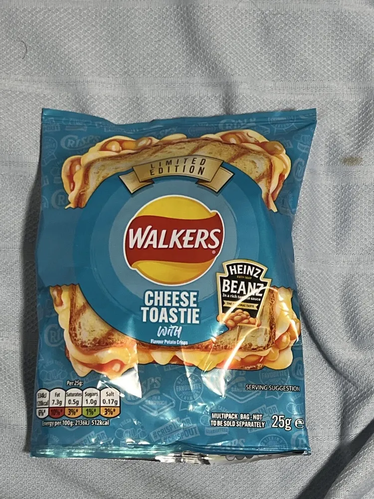 Cheese Toastie with Heinz Beanz Flavour Potato Crisps