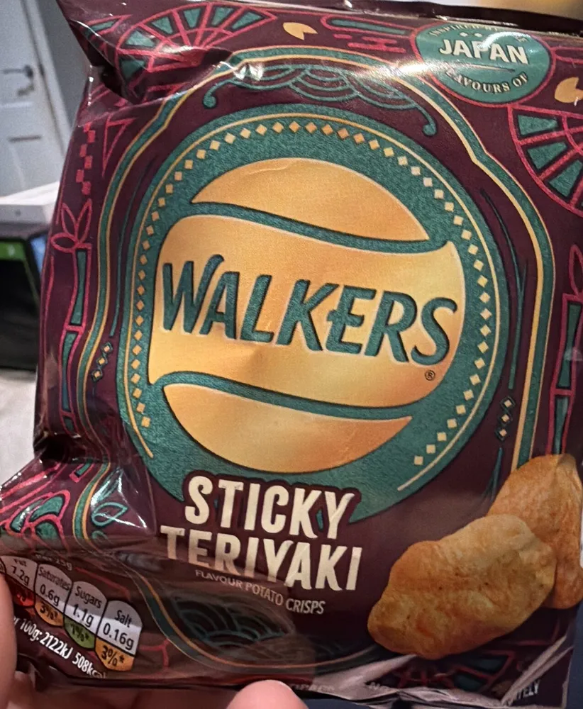 JAPAN WALKERS STICKY TERIYAKI FLAVOUR POTATO CRISP
