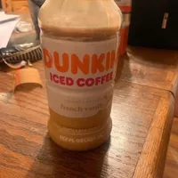 Dunkin iced coffee French vanilla