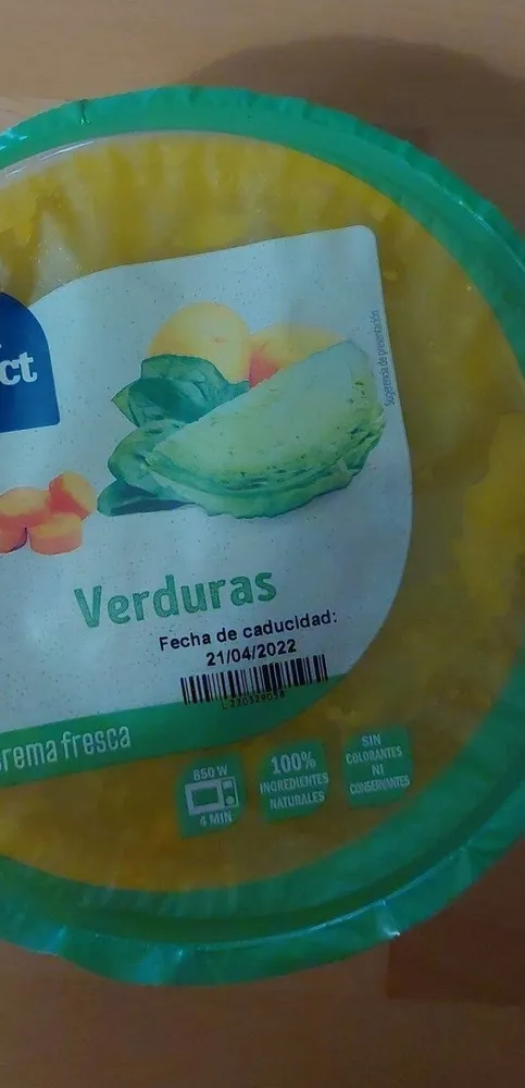 Crema Fresca Verduras