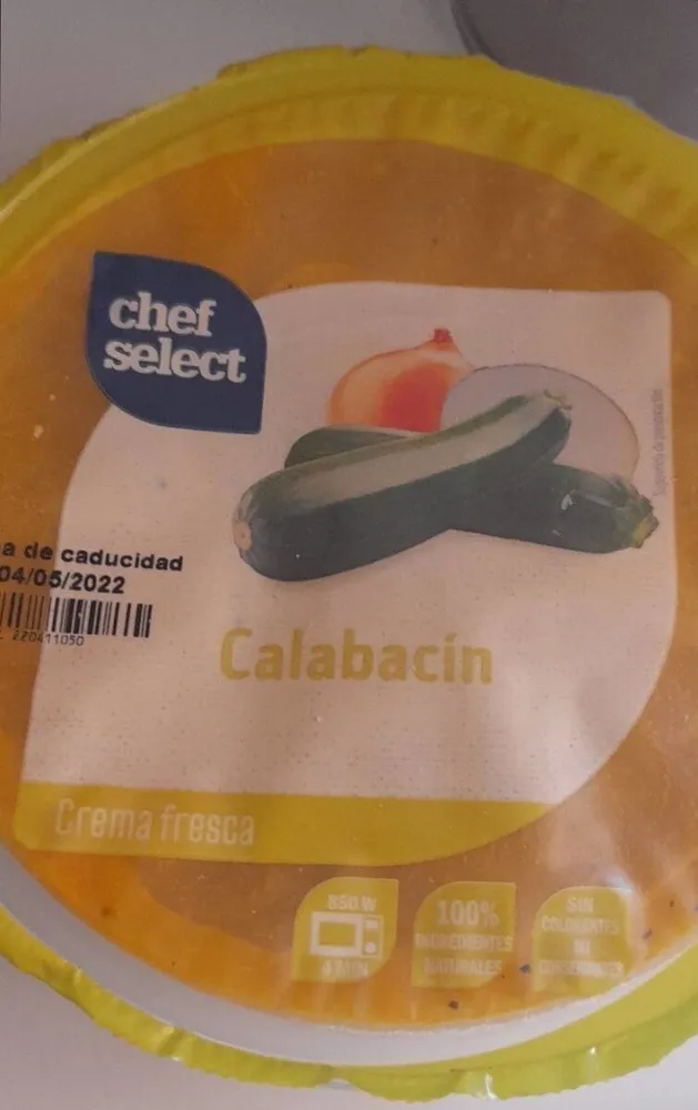 Crema de calabacin select chef