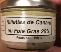 Rillettes de canard au foie gras