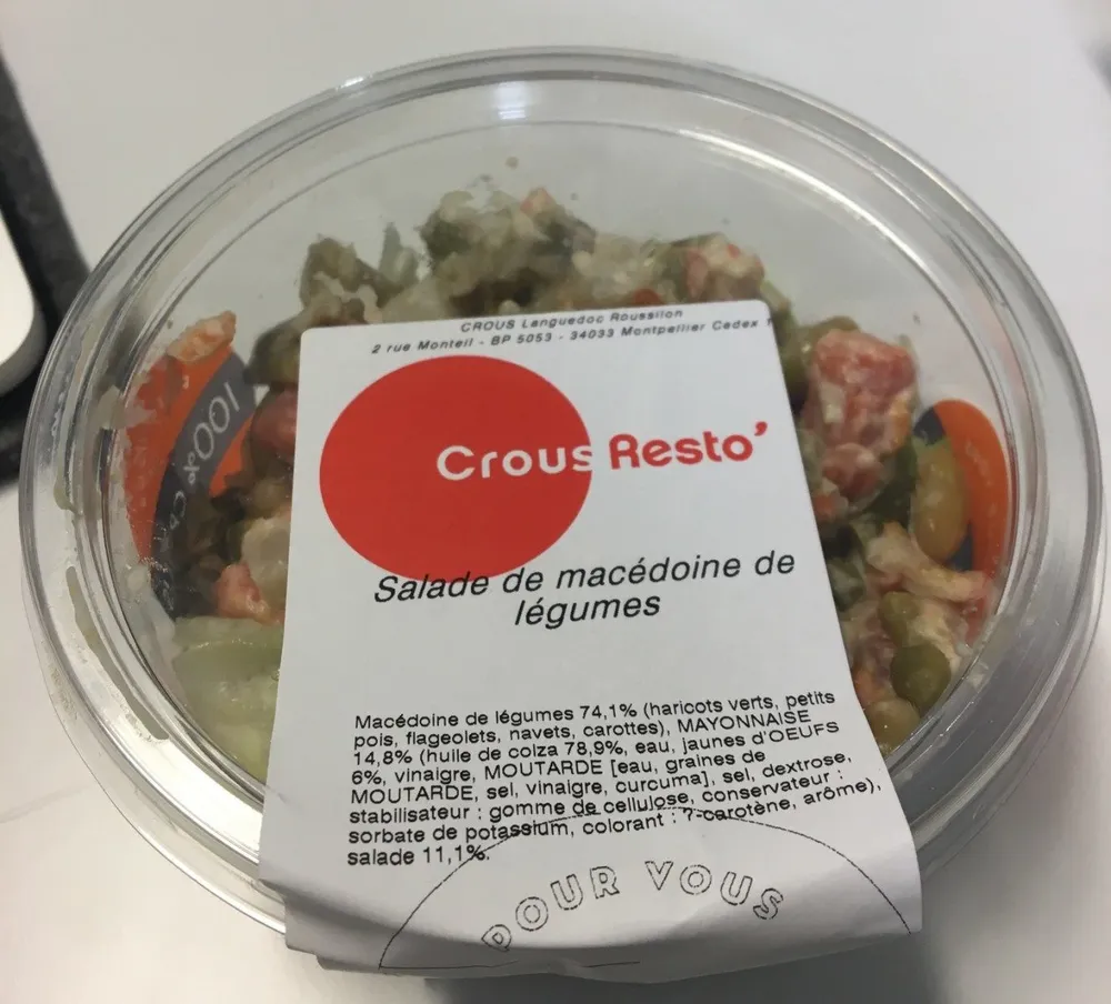 Salade de macedoine de légumes
