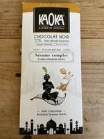 Chocolat noir sésame complet