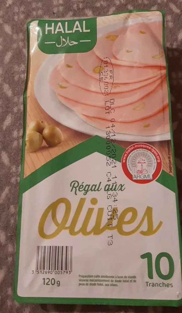 Mortadelle olives 10 tranches