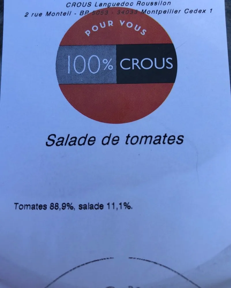 Salade tomate