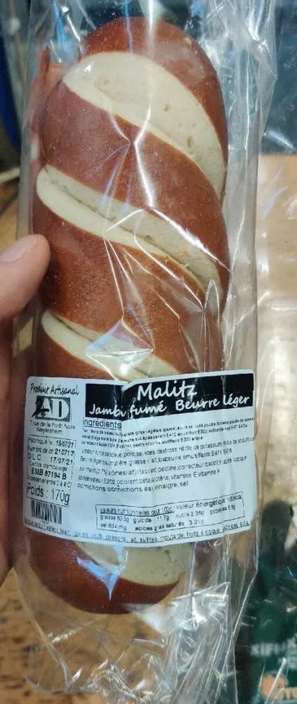 Malitz Jambon fumé Beurre léger