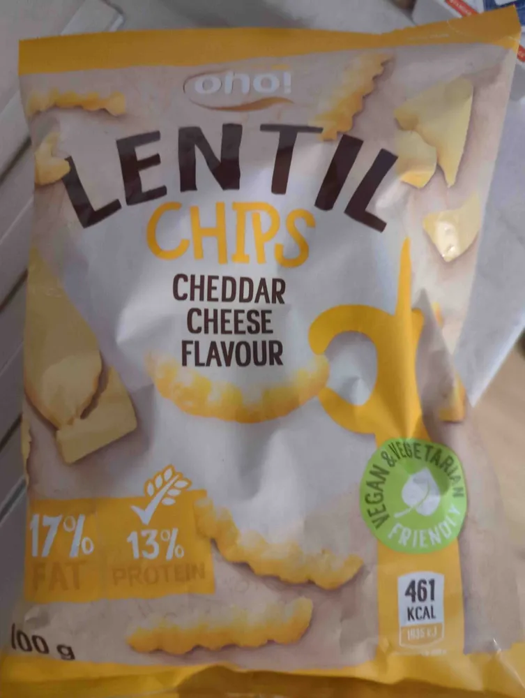 Lentil chips cheddar