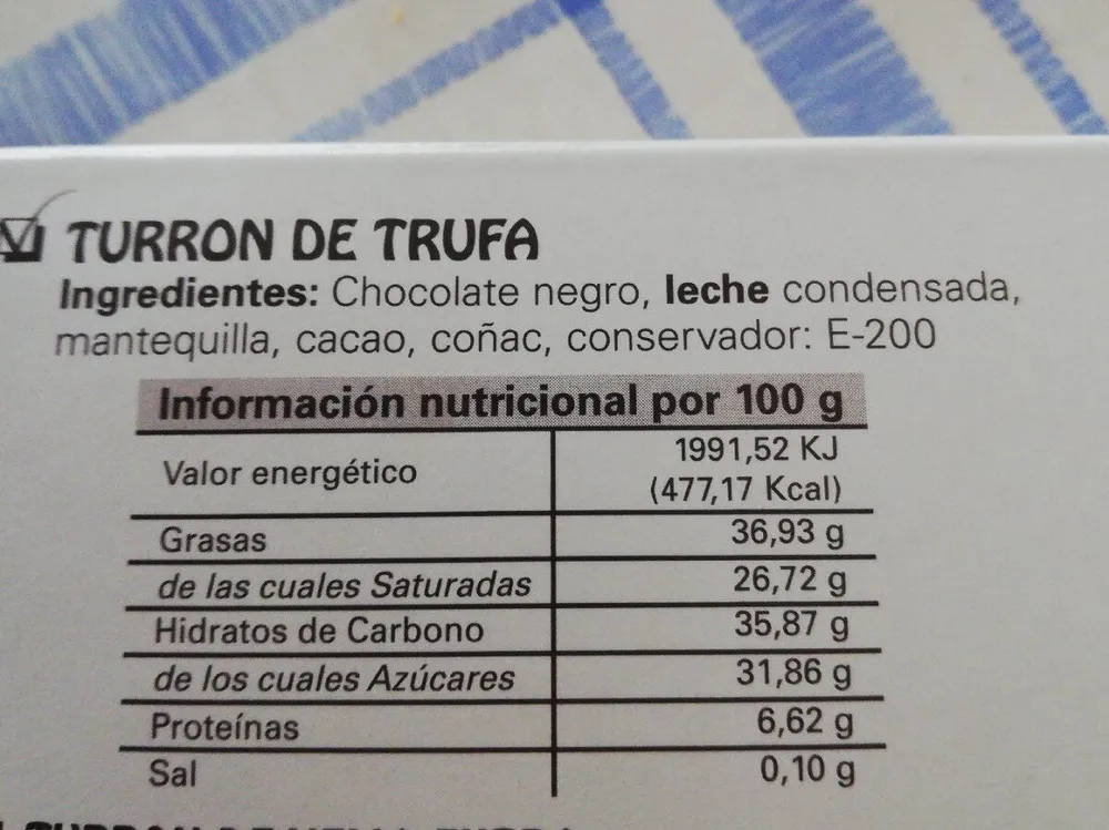 Turron de trufa