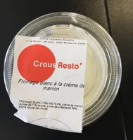 Fromage blanc à la creme de marron
