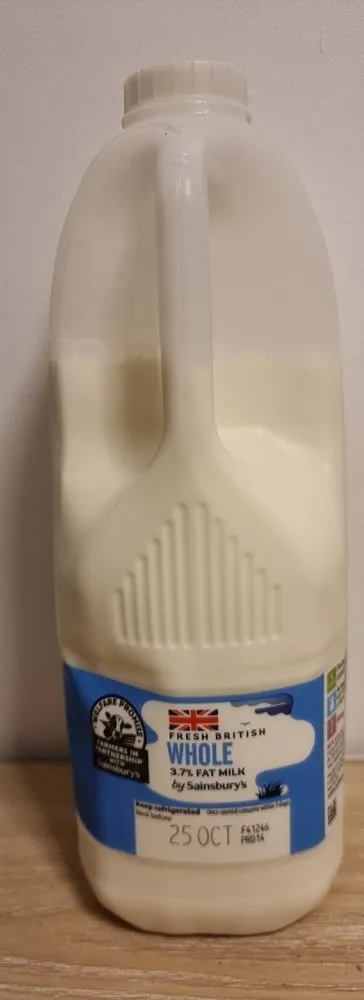 Whole 3.7% Fat Milk