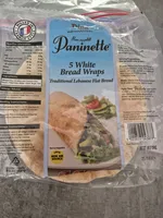 5 White Bread Wraps Traditional Lebanese Flat Bread