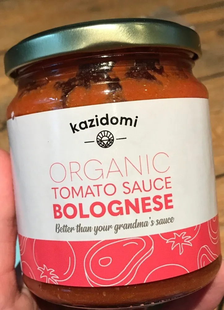 Organic tomato sauce bolognese
