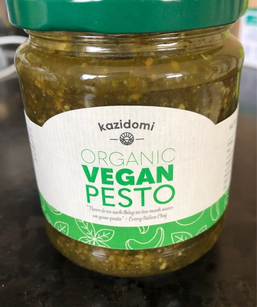 Organic vegan pesto