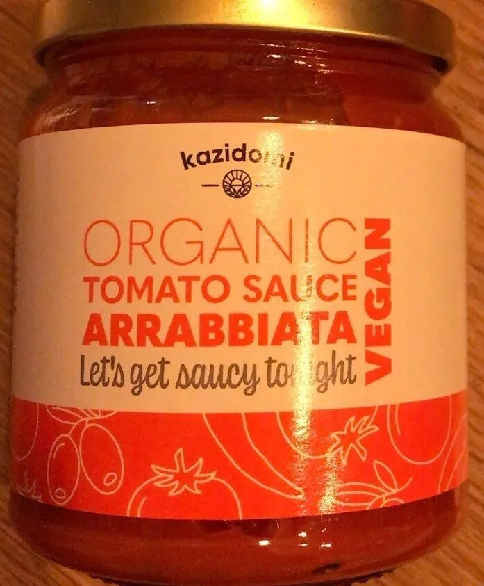 Organic tomato sauce arrabiata