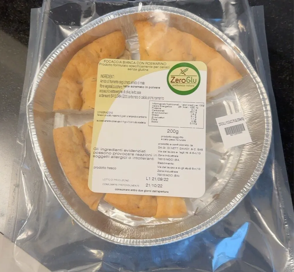 Focaccia bianca con rosmarino