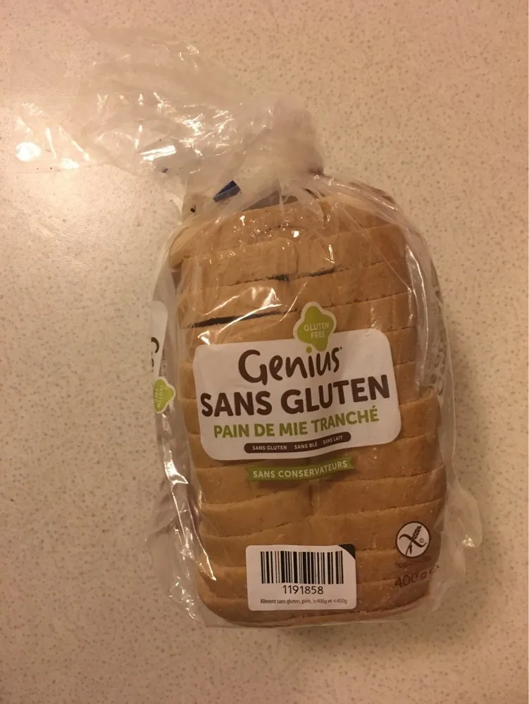 Pain de mie sans gluten
