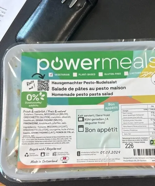 Salade de pâtes au pesto maison