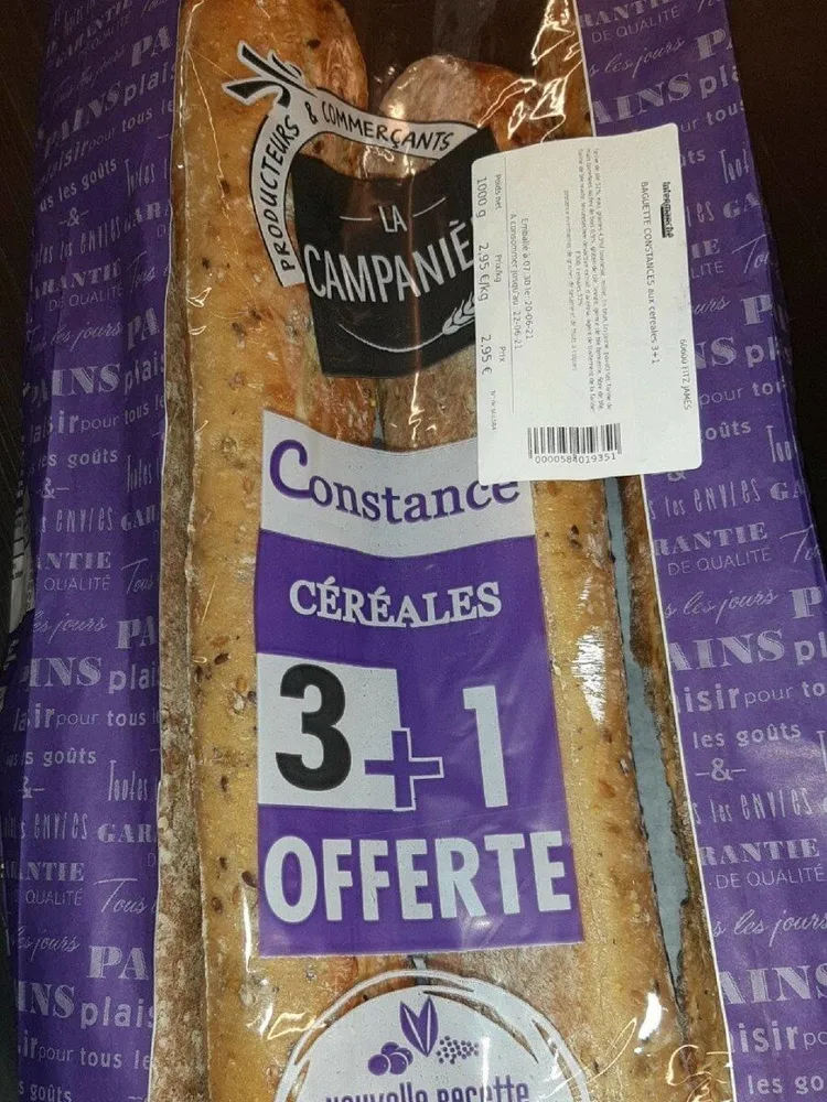Baguettes céréales