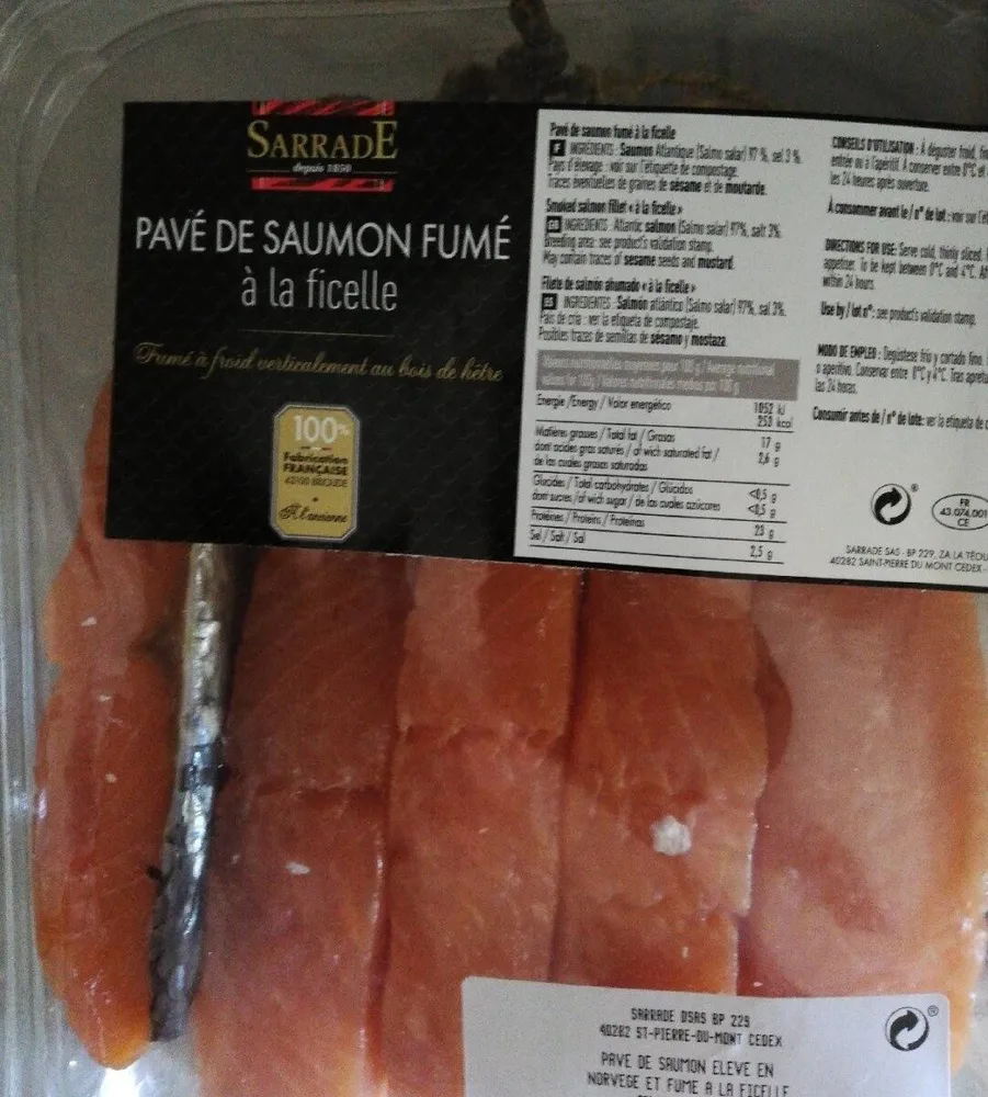 Pavé de saumon fumé à la ficelle