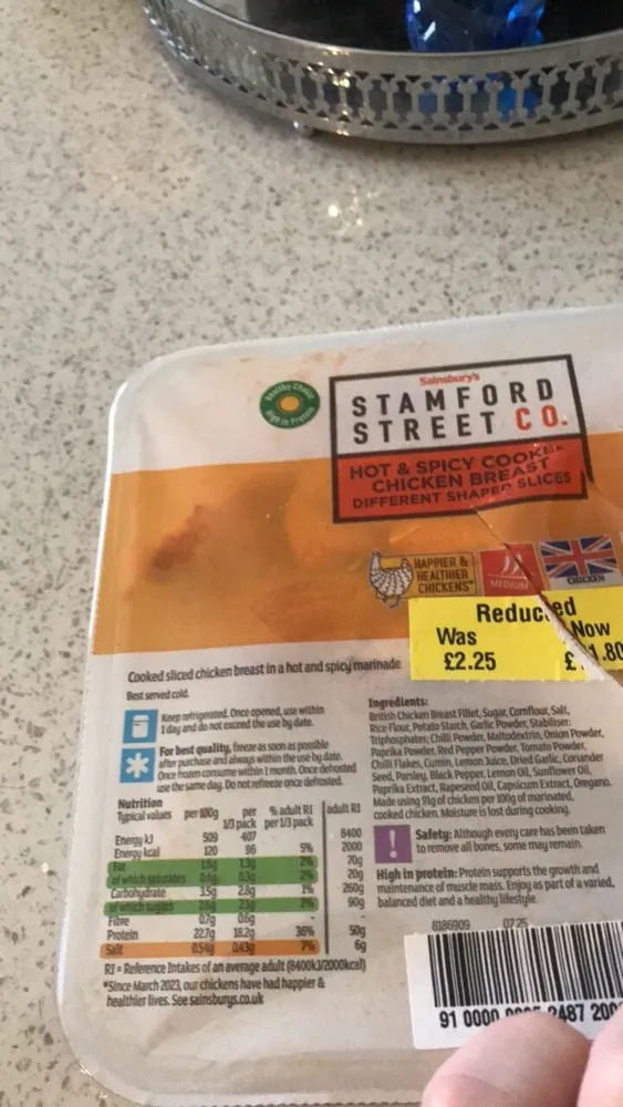 Stamford Street Co. Hot & Spicy Cooked Chicken Breast Slices