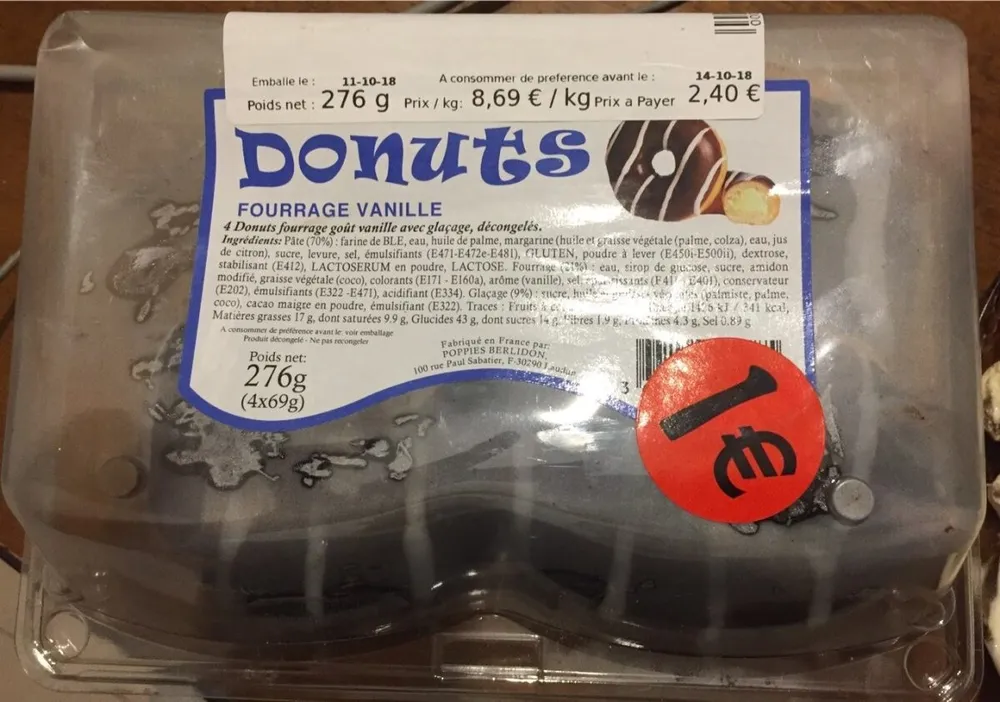 Donuts fourrage vanille