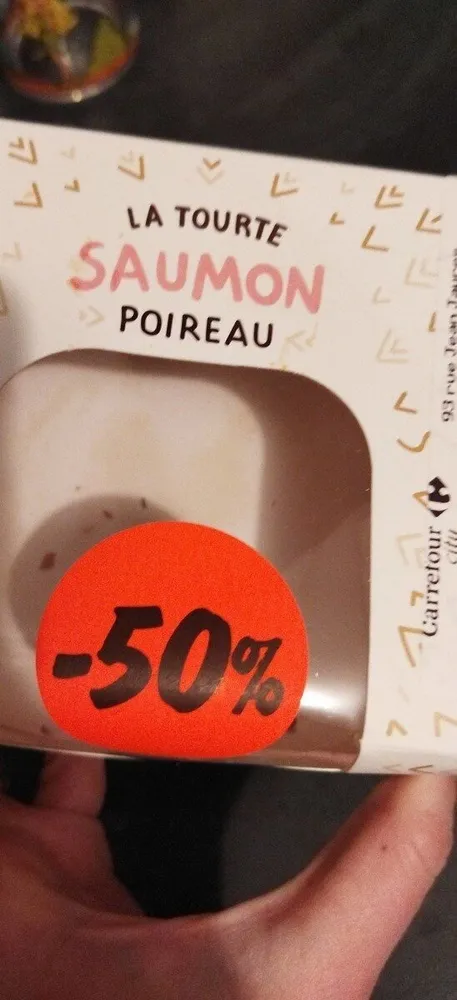 Tourte saumon poireaux