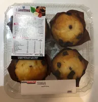 4 Muffins fourrés chocolat noisettes