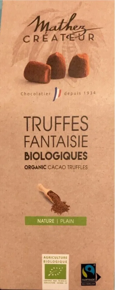 Truffes Fantaisie Biologiques