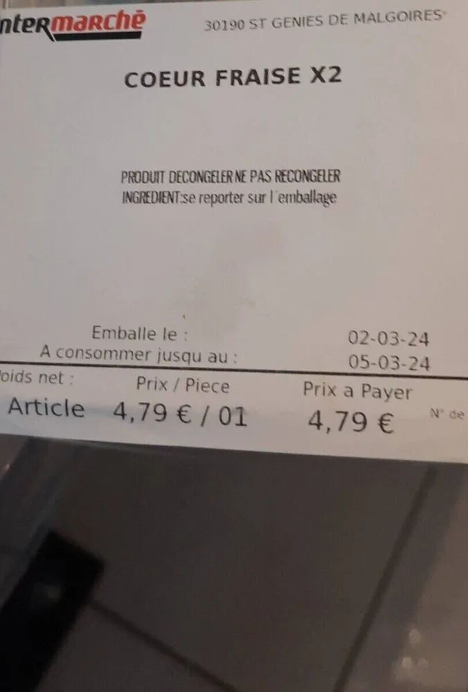 Cœur fraise