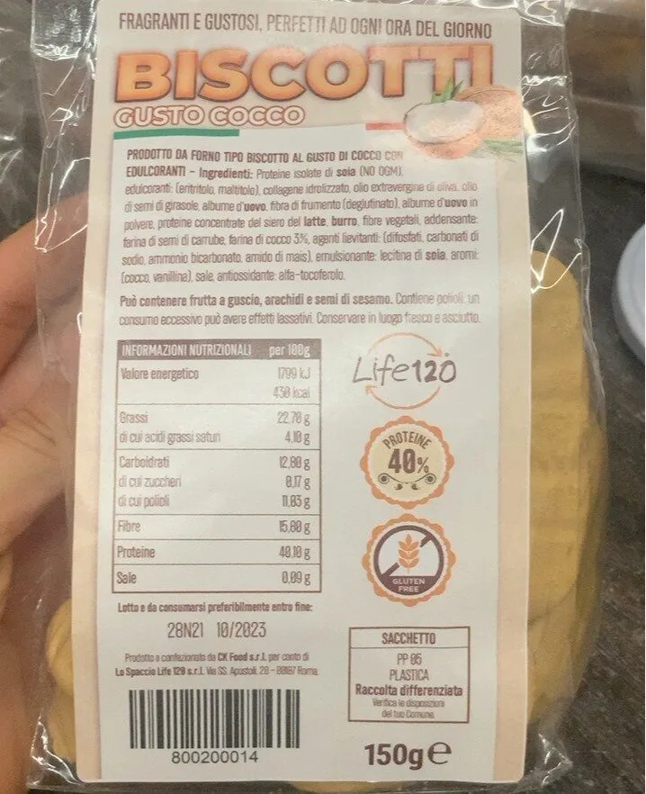 Biscotti gusto cocco
