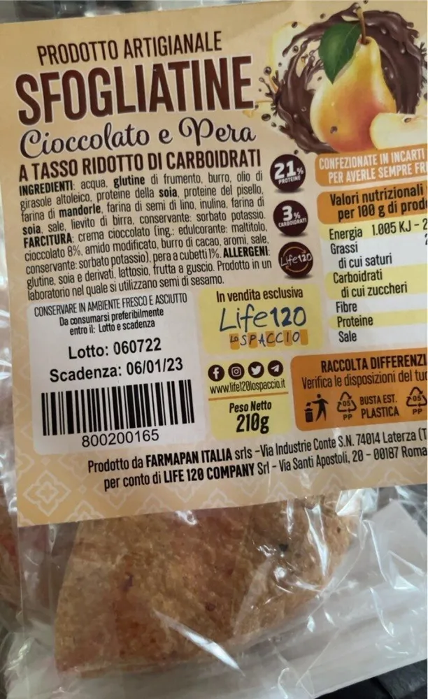 Sfogliatine cioccolato e pera
