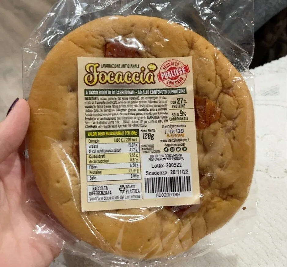 Focaccia low carb