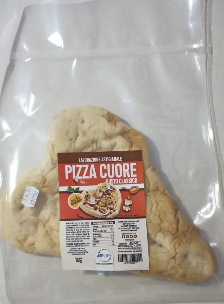 Pizza cuore gusto classico