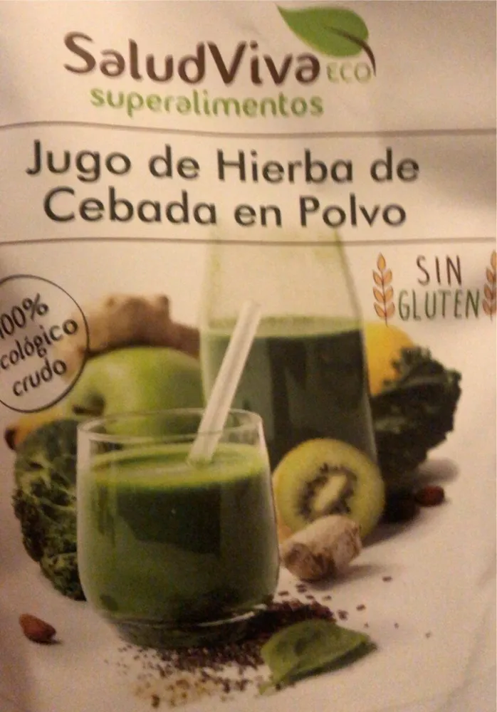 Jugo de hierva decebada en polvo