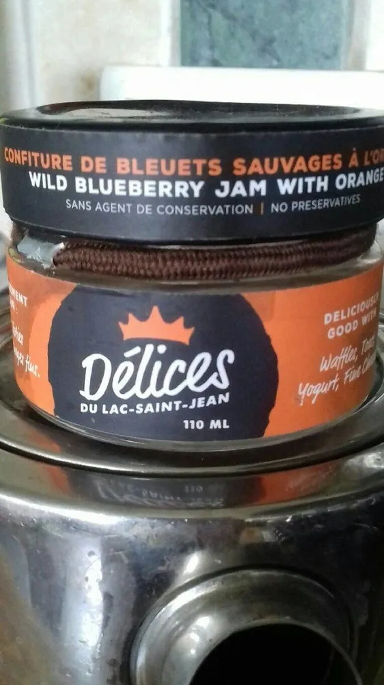 Confiture de bleuet sauvages à l'orange