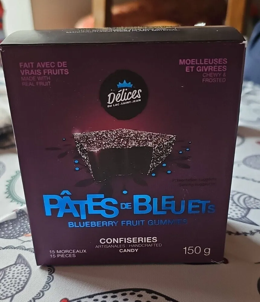 Pâtes de bleuets