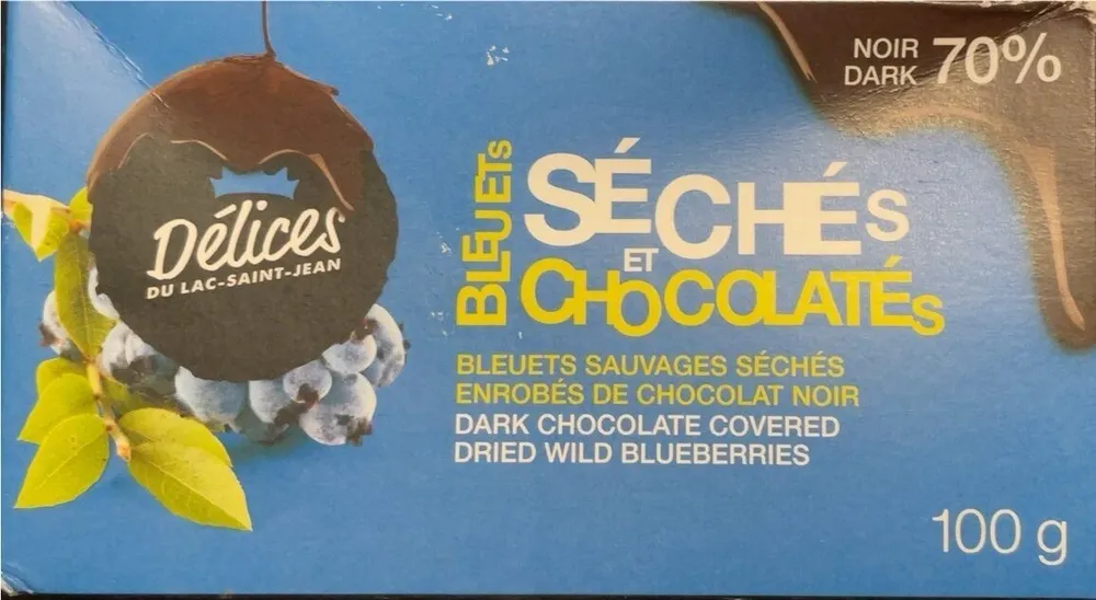 Bleuets séchés et chocolatés